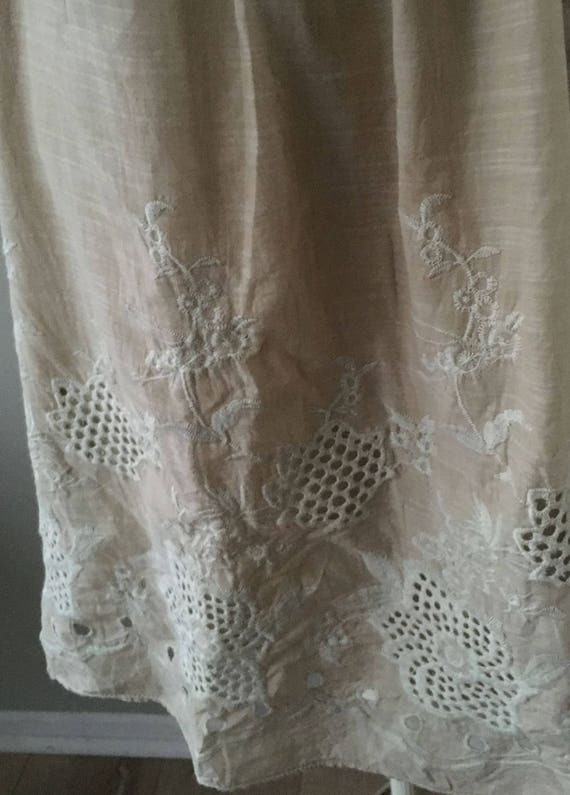 Retro Embroidered Cotton Dress, Lace Dress, Embro… - image 4