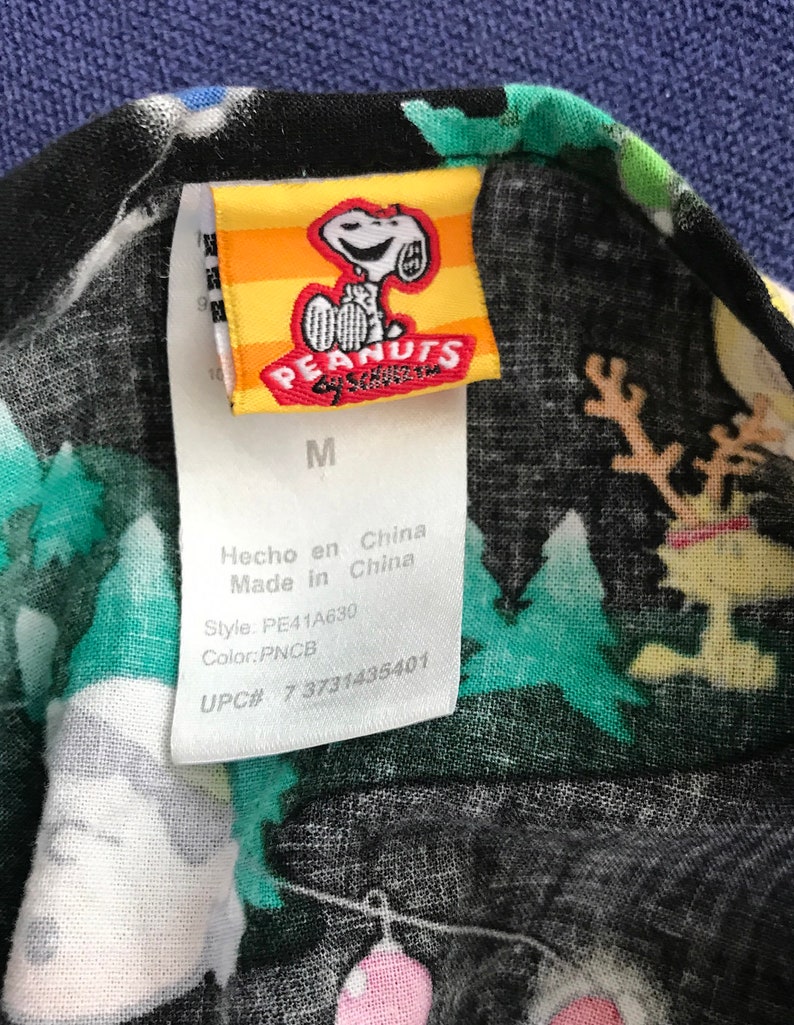 Snoopy Scrubs Top Peanuts Christmas Nurses Scrub Top Christmas Scrub Top M Charlie Brown Scrub Top