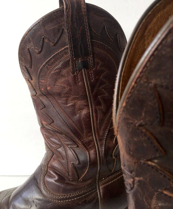 Leather Boots, Leather Cowboy Boots, Ariat Leathe… - image 5