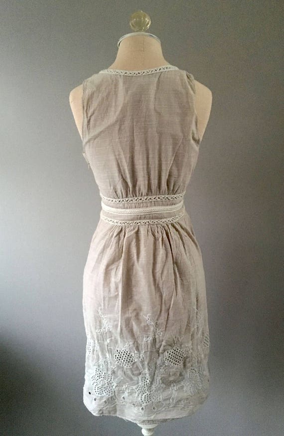 Retro Embroidered Cotton Dress, Lace Dress, Embro… - image 5