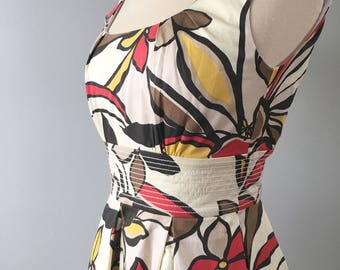 Retro Tiki Dress, Tiki Dress, Hawaiian Tiki  Retro Dress, Polynesian Dress, Hawaiian Fashion XS-S