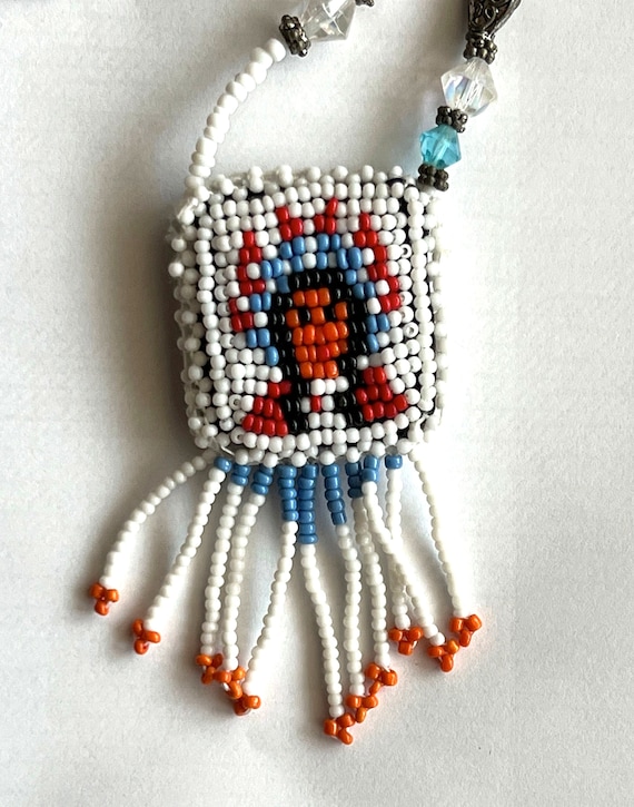 Native american beaded medallion Gem