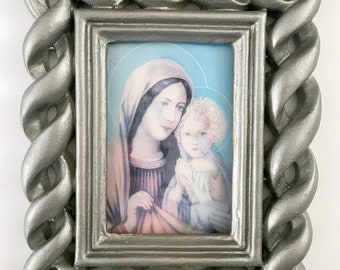 Baby Jesus and Mary Lenticular Picture, Baby Jesus Picture, Baby Gift, Babys Room Decor