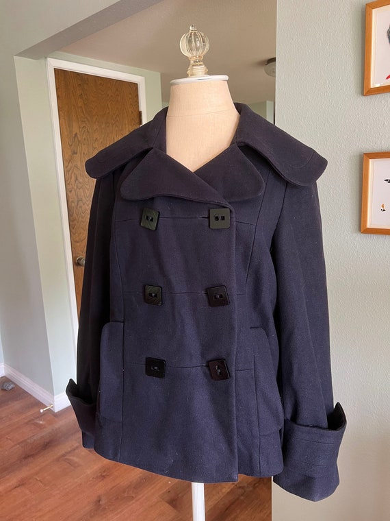 French Connection Double Breasted Pea Coat 8 - image 1