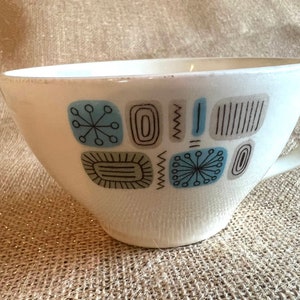 Atomic Mid Century Temporama Cannonsburg 10&quot; Plates and Teacup