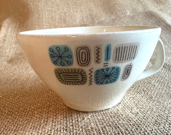 Atomic Mid Century Temporama Cannonsburg 10" Plates and Teacup