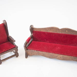 Miniature Sofa, Miniature Living Room, Dollhouse Sofa, Dollhouse Living Room