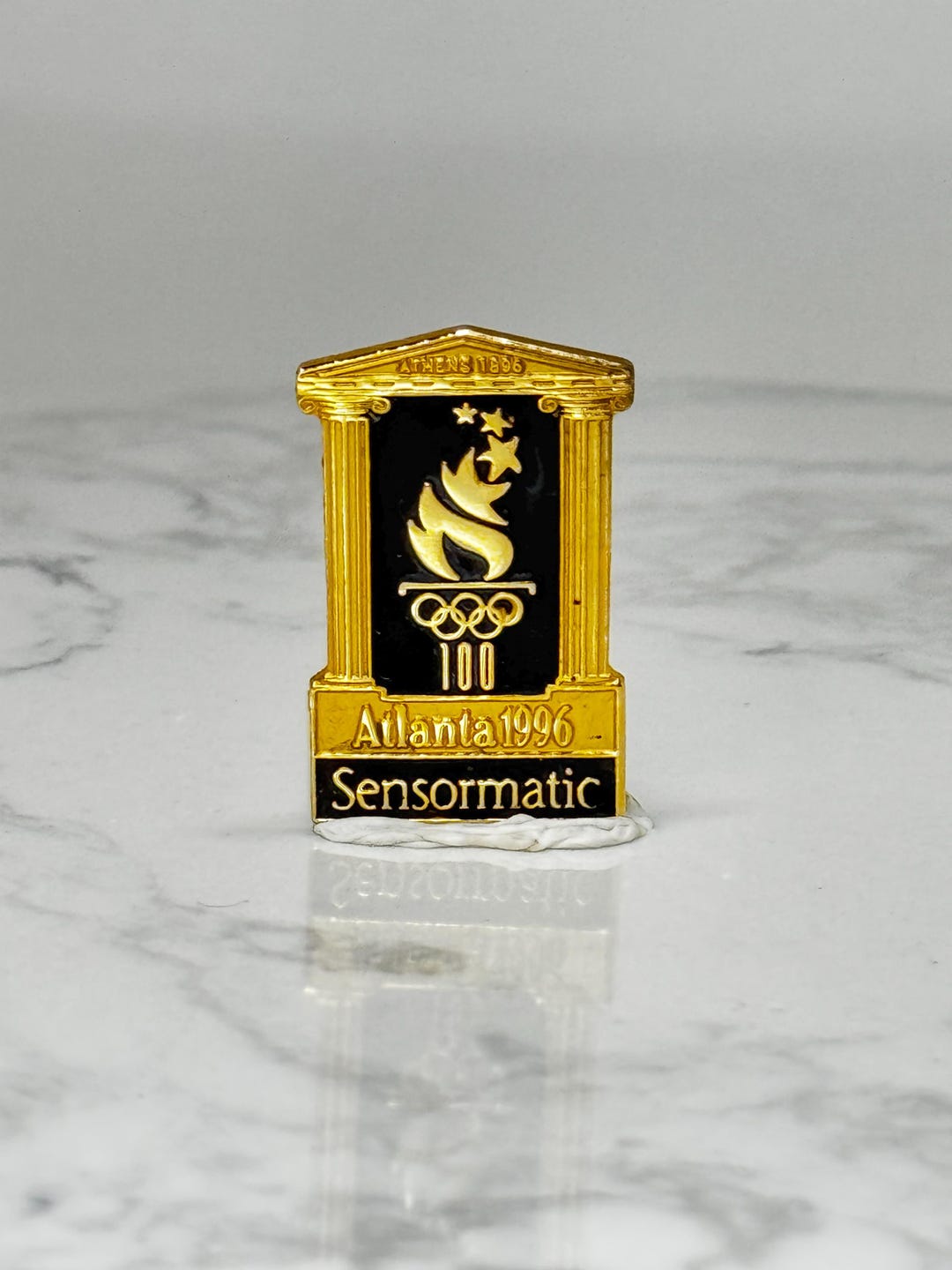 Vintage Atlanta 1996 Olympic Pin: Gold Tone Enamel - Centennial Games ...