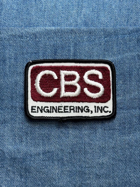 CBS Engineering Collectable Patch: Red & White Lo… - image 1