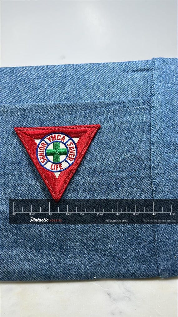 YMCA Services Saves Life Patch: Red Triangle - Li… - image 2