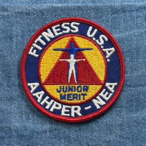Vintage Fitness USA Junior Merit Patch: AAHPER NDEA - Exercise Program