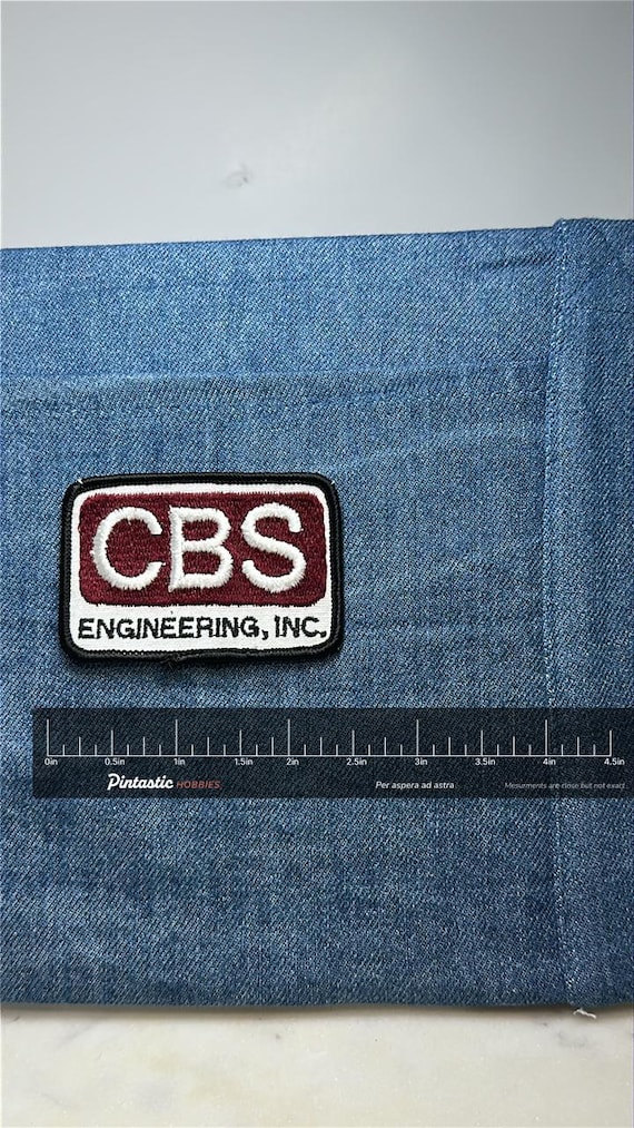 CBS Engineering Collectable Patch: Red & White Lo… - image 2