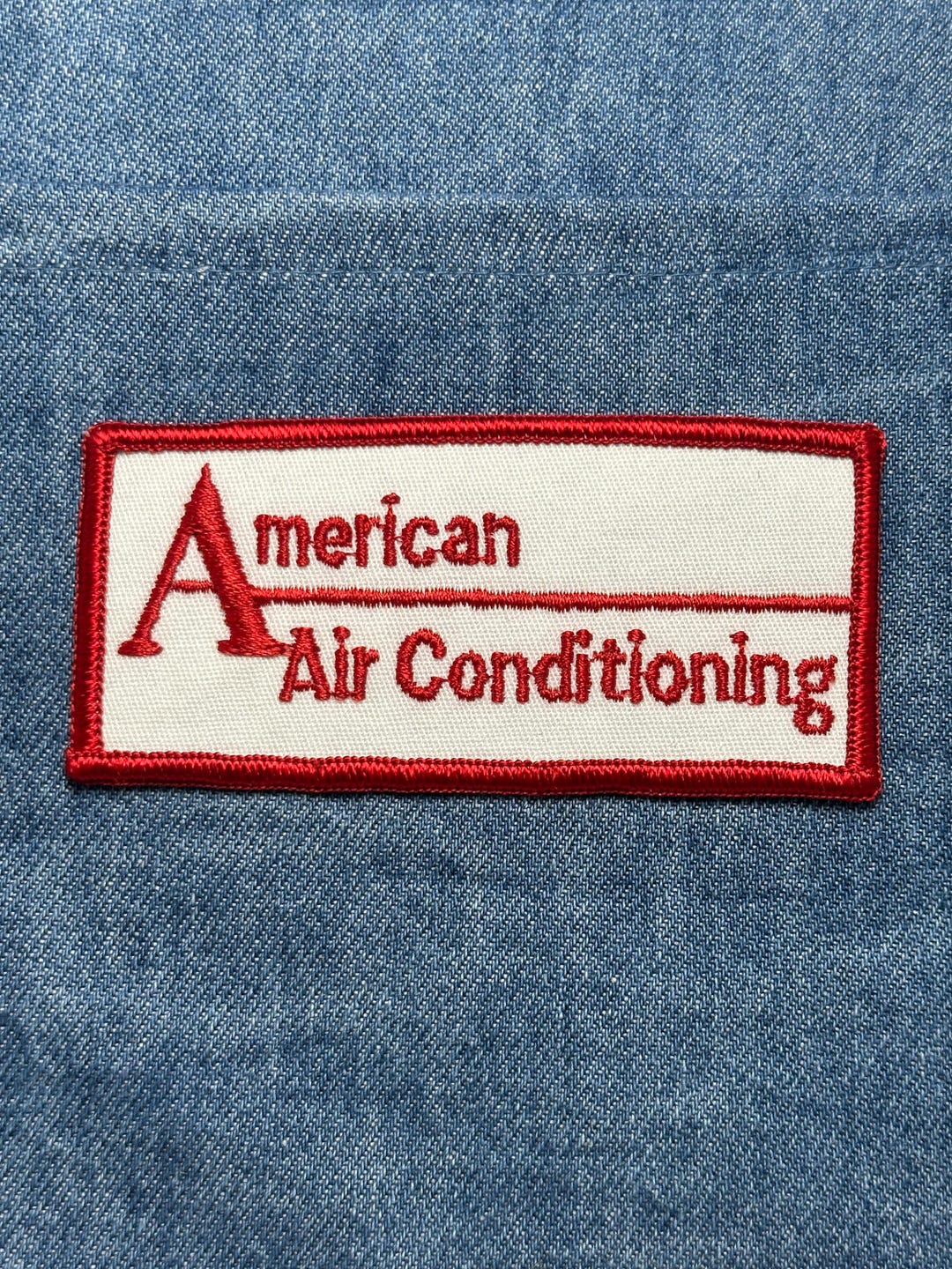 American Air Conditioning Patch: Iron-on Red/white - Workwear Accessory ...