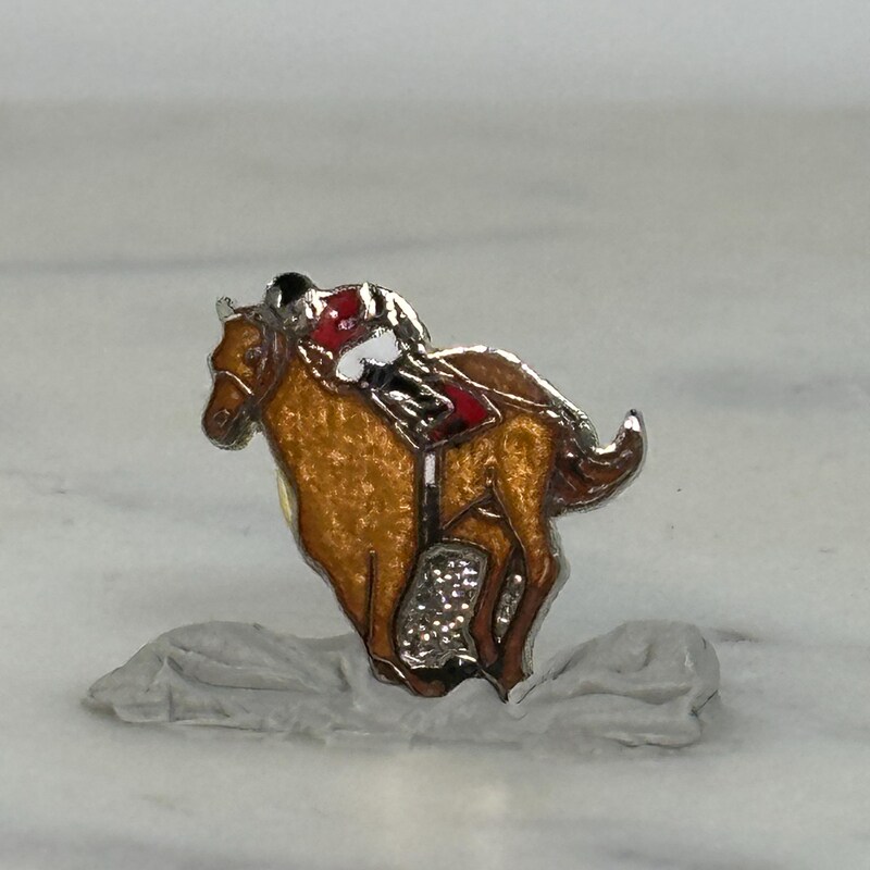 Racing Horse Lapel Pin