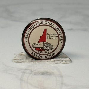 Vintage NH Professional Drivers Association Pin: Enamel - Trucking