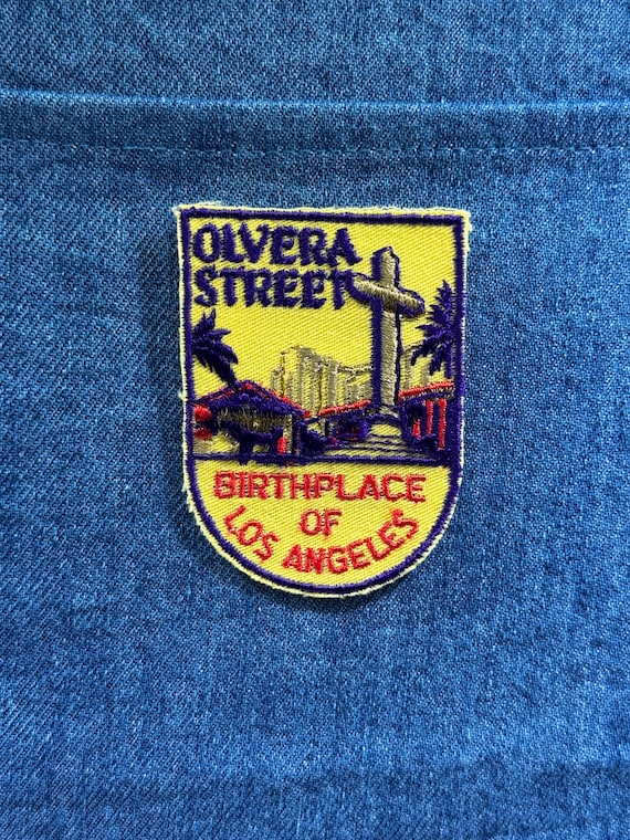 Olvera Street Collectable Patch: Sew-On Yellow-Pu… - image 1