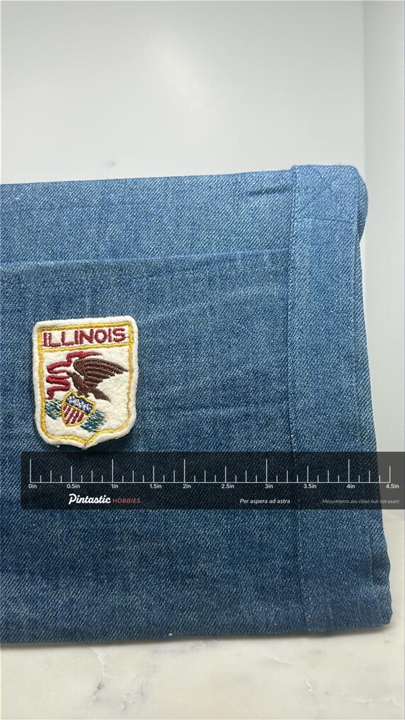 Illinois Collectable Patch: Gold Border Shield - … - image 2