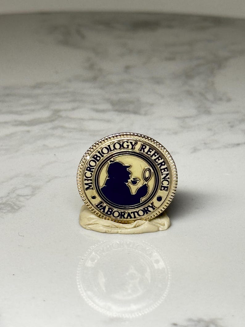 Microbiology Reference Laboratory Pin: Gold Tone Enamel - Science - Etsy