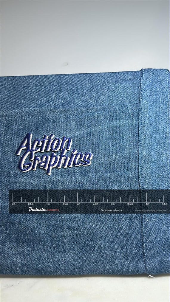 Action Graphics Collectable Patch: Blue & White S… - image 2