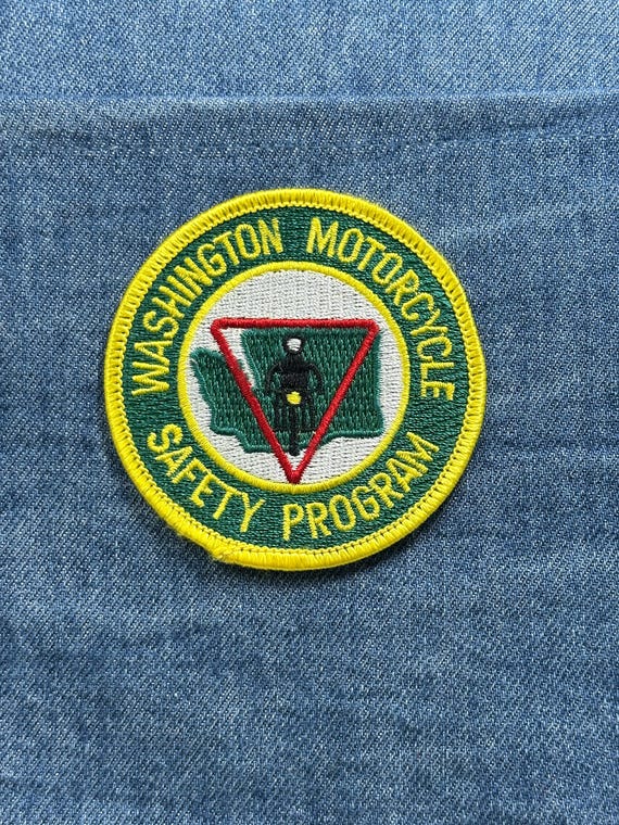WA Motorcycle Safety Collectable Patch: Green - S… - image 1
