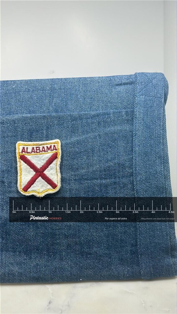 Alabama State Flag Collectable Patch: Red Shield … - image 2