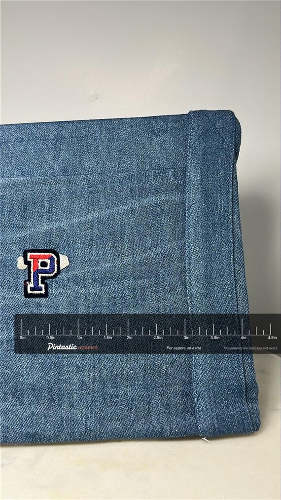 Varsity Letter P Collectable Patch: Red White Blu… - image 2