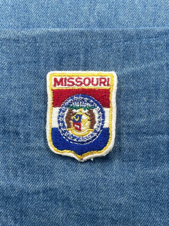 Missouri State Flag Collectable Patch: Shield Red… - image 1