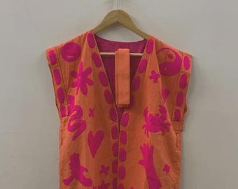 Hand-Embroidered Suzani Velvet Vest | Boho Floral Sleeveless Jacket