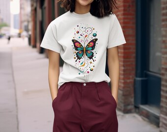 Kaleidoscope Butterfly Dream Tee – Vibrant Abstract Butterfly Art – Surreal Nature-Inspired T-Shirt
