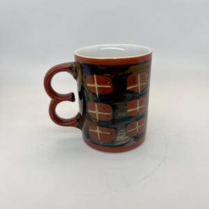 Tazza Otagiri Trigger con smalto arancione e marrone