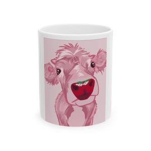 Cute Cow Ceramic Mug | Farmhouse Style, Gift for Animal Lovers, Cozy Coffee Cup, Cow Decor, Milking Day