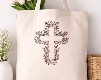 Cross Embroidery Design, Christian Embroidery Pattern, Instant Download
