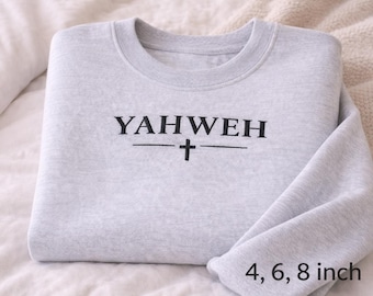 Yahweh Embroidery Design, Christian Embroidery Pattern, Instant Download