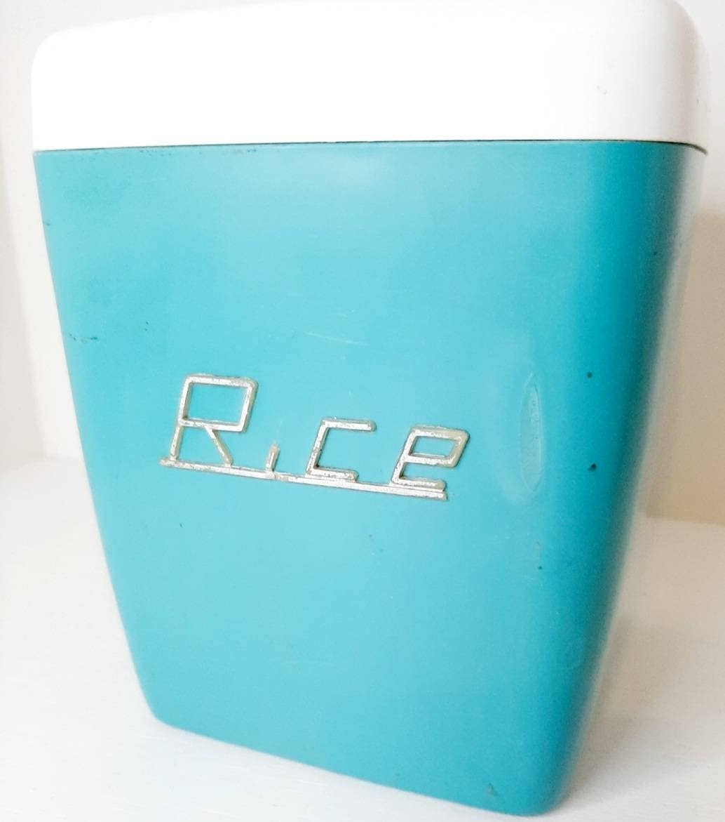 ヴィンテージ ターコイズ ナリーウェア ライスキャニスター