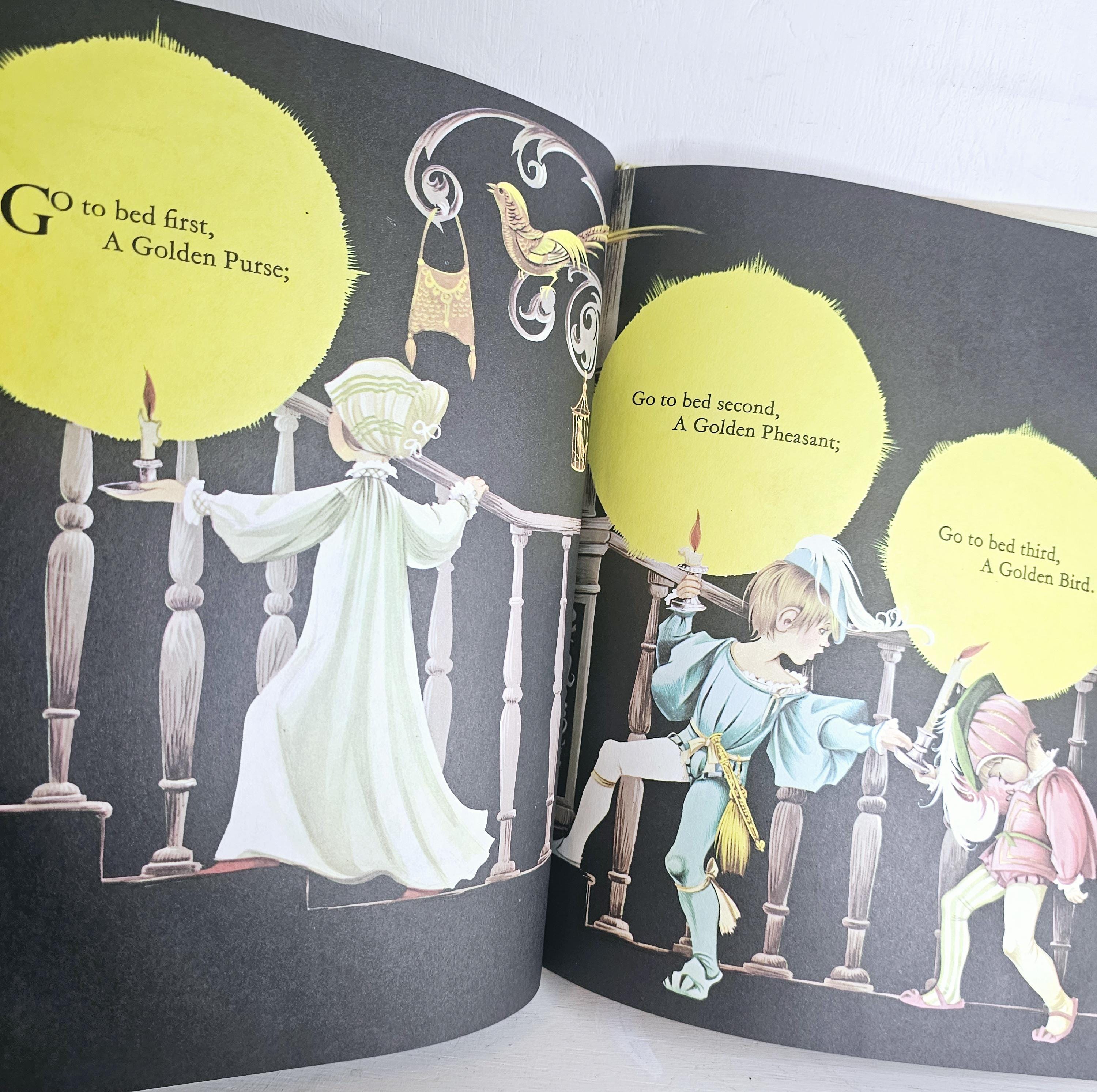 Vintage the Book of Enchanting Nursery Rhymes Illustrated Hard Cover ...