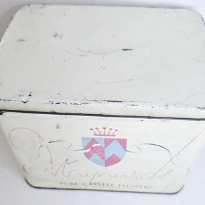 Kitsch vintage in latta Maynards Pure Confectionery Candy decorazione in metallo Cucito cancelleria Conservazione Imballaggio Rettangolo Made in England