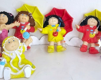 Vintage Cabbage Patch Kid vinyl Solid mini figures dolls 1984 pick one You Choose Umbrella cake mix Cookie Bathtime Preemie Baby football