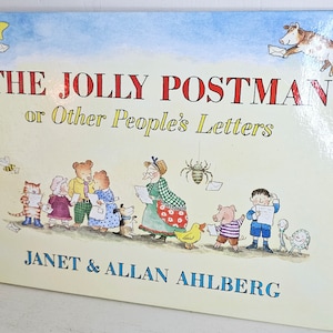Vintage The Jolly Postman u otros pueblos Cartas Libro de cuentos Janet Allan Ahlberg kitsch ilustrado Fairytale Cottage Core Ephemera