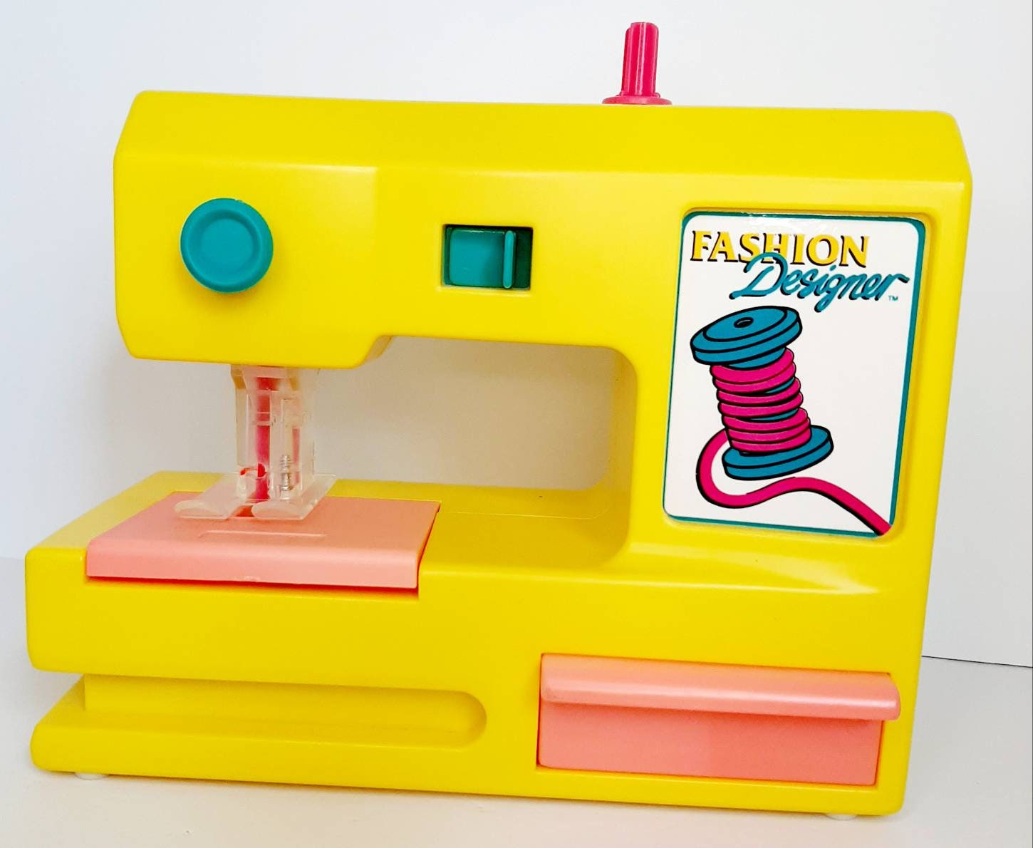 Vintage 1990s Lanard Fashion Designer Toy Sewing Machine