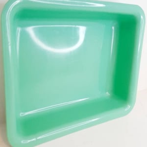 Vintage kitsch Austplast Jade Green Insert Tray kitchen Storage decor 1950s Mid Century Modern Atomic Era Early plastics