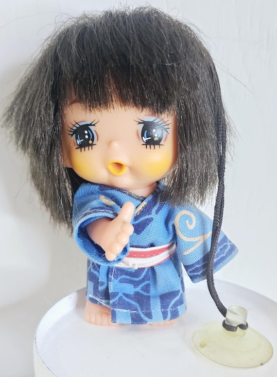 Vintage Kitsch Ainu Doll Sekiguchi Gege Baby Thumbsucker Monchichi