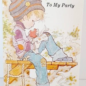 Vintage Sarah Kay Party Invitations Tarjetas Sobres Papelería Tomboy Treehouse Valentine New Old Stock ephemera original package Lot Of 6 imagen 1