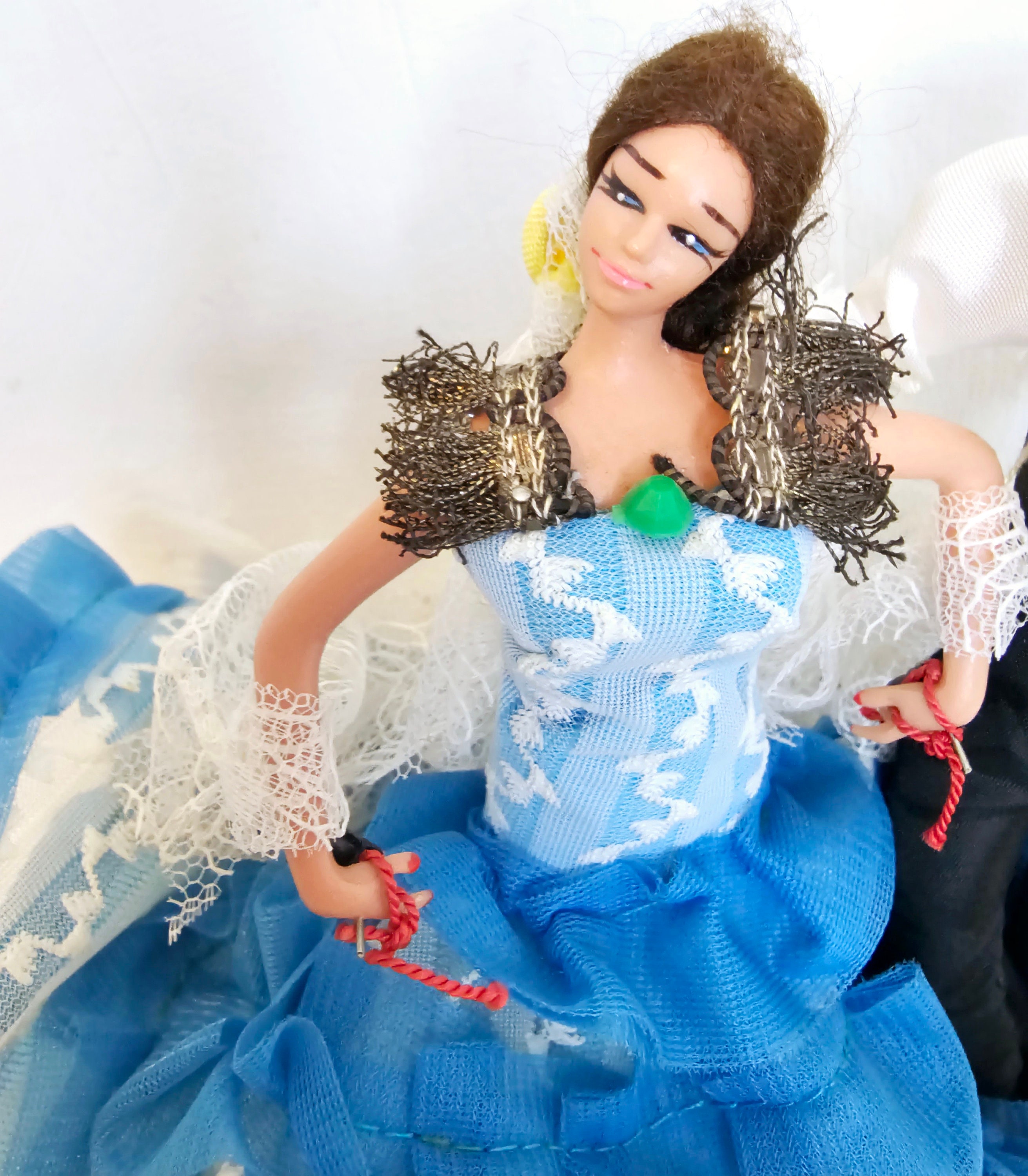 フラメンコ ダンサー人形 スペイン ギター ピンク 60年代 ヴィンテージ