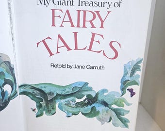 Vintage My Giant Treasury of Fairytales Hard Cover Picture Book