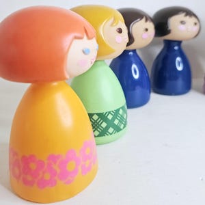 Vintage Kitsch Avon Small World doll bottle Blonde Redhead Brunette lace Mary Blair Pick One You Choose