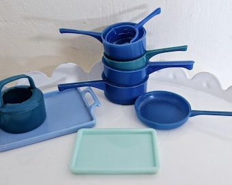 イギリス ミニチュア ブラックティーポット ドールハウス ミッド