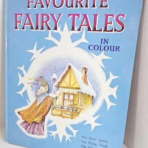 Illustrations couleur vintage de contes de fées préférés de Hans Christian Anderson, illustration couleur de la reine des neiges, décoration de chambre d'enfant