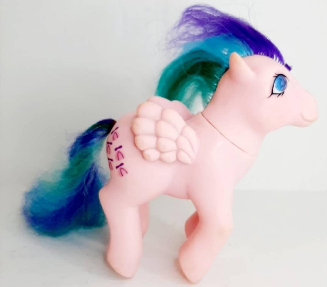 ponyページ Vintage G1 My Little Pony Whizzer Pink Body Purple Hair