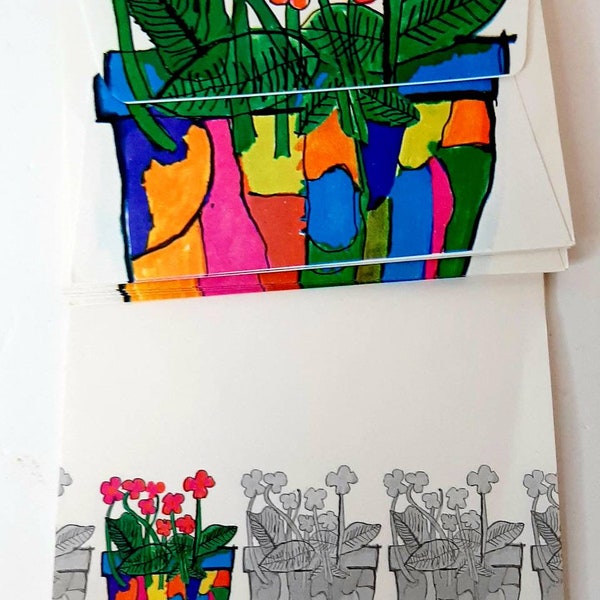 letter writing paper australia Vintage Letter writing set Paper Envelopes Flower Power 70s stationery ephemera decor Colourful Pen Pal Floral