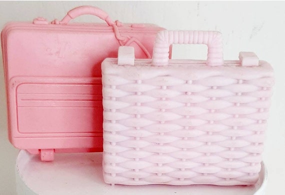 Vintage Barbie Doll Pink Suitcase 